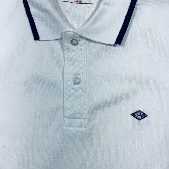 short sleeve white polol from BLEND size large - Picture 11 of 16